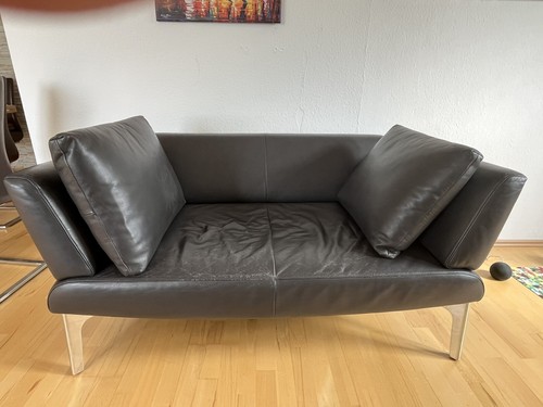 Designer leder sofa inkl - leder, sofa,